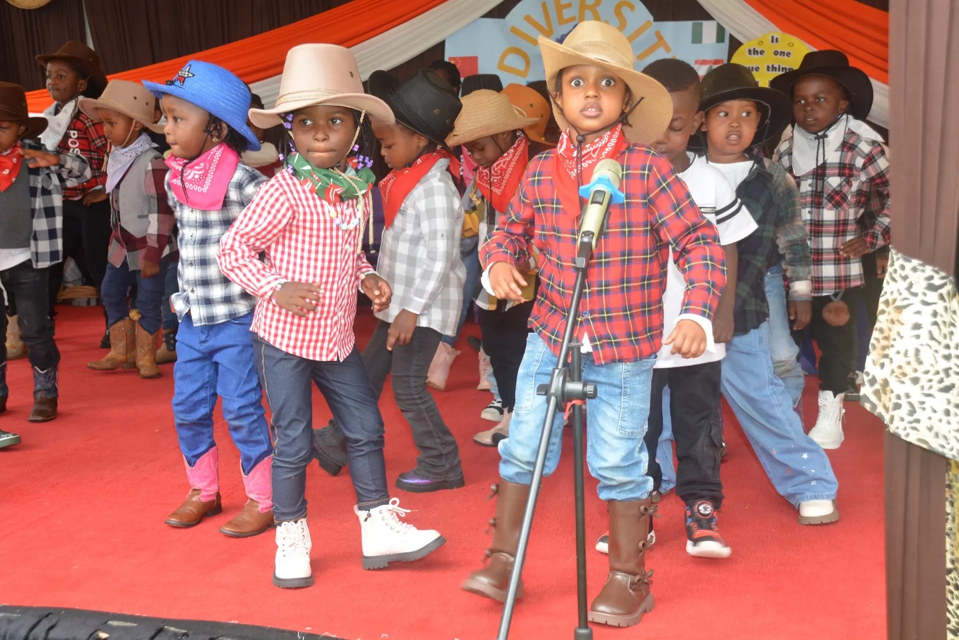 Children performing on Diversity Day